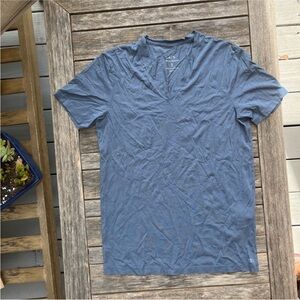 Armani Exchange Slate Blue V-Neck Tee